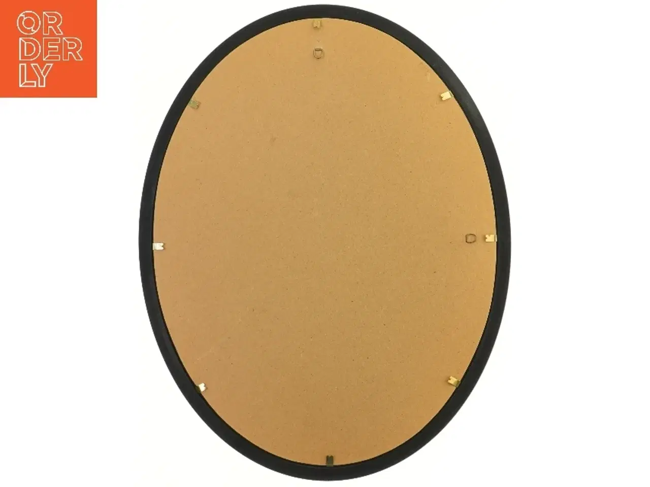 Billede 2 - Oval broderet billede med ramme (str. 47 cm)