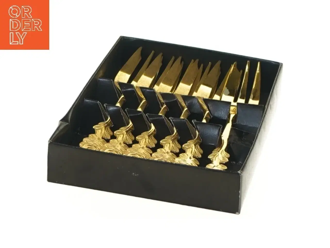 Billede 2 - Guld dessertgafler (str. 6 stk 14 cm)