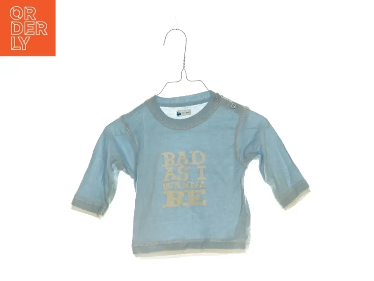 Billede 1 - Bluse med print (str. 6-9 mdr)