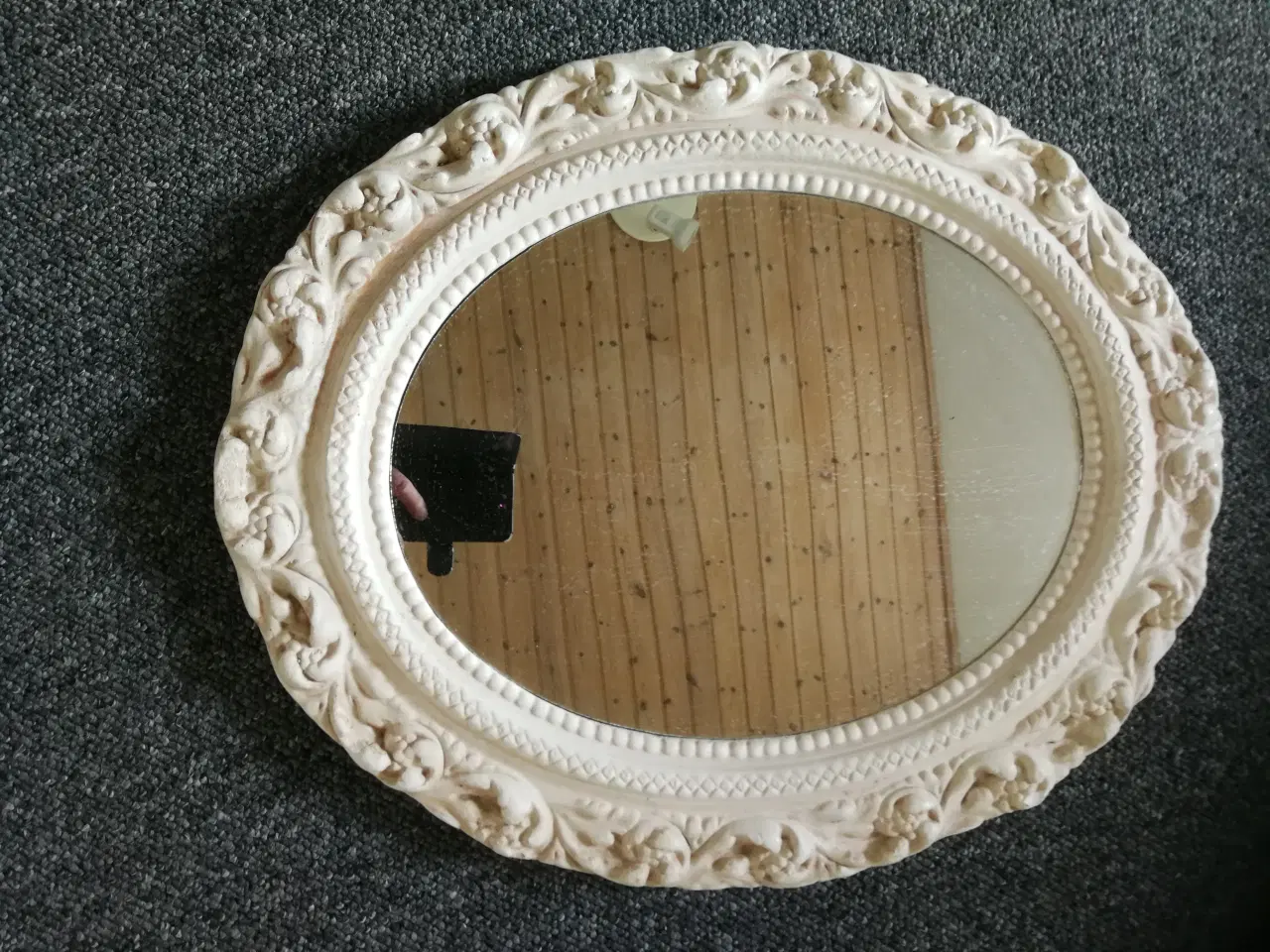Billede 1 - Spejl til væg i flot gipsramme. 