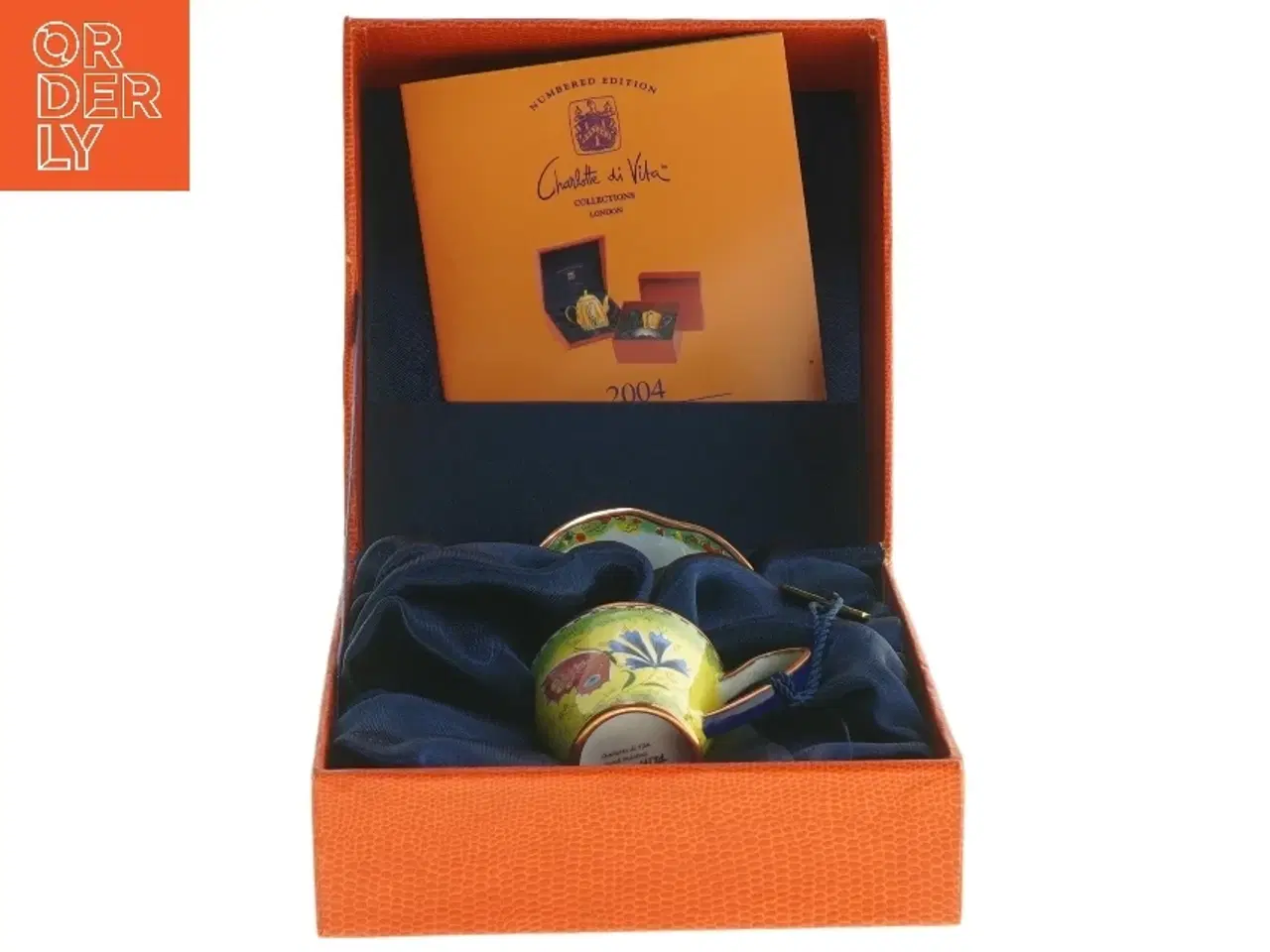 Billede 2 - Dekorativ tekop med underkop fra Charlotte di Vita (str. 6 & 4 cm)