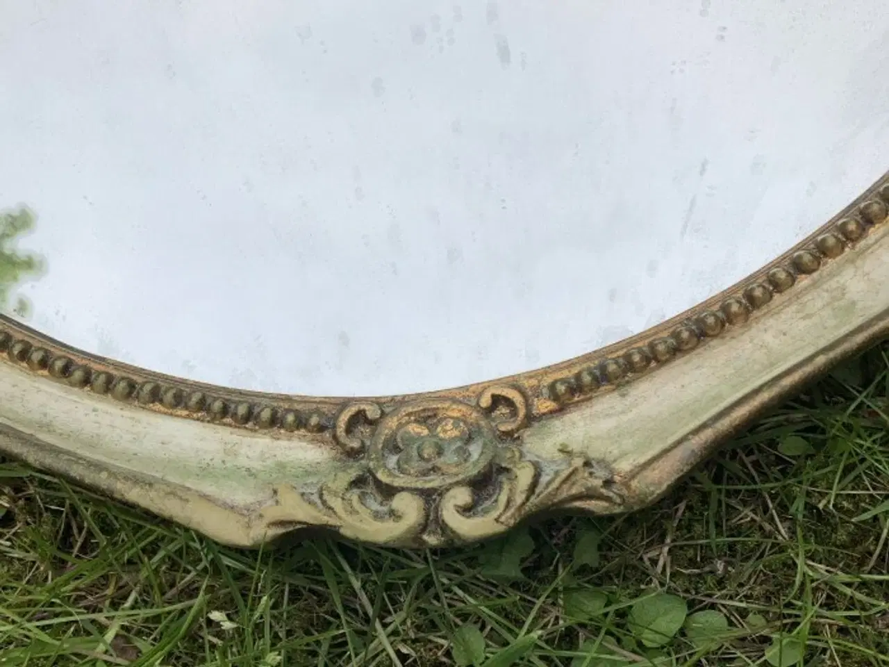 Billede 2 - Ovalt spejl med flot ornamentik