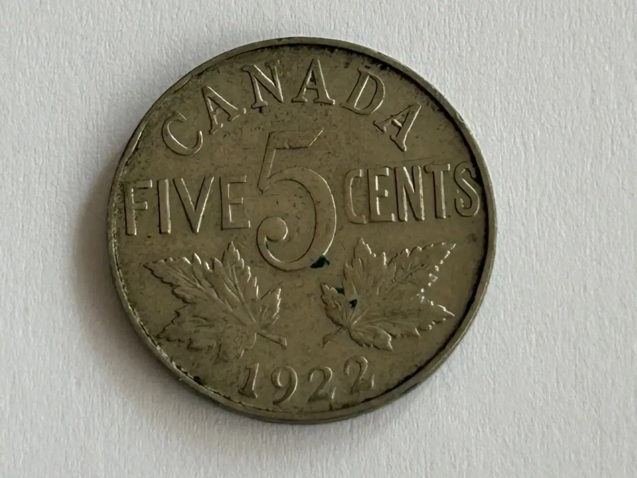 Billede 1 - Five Cents Canada 1922