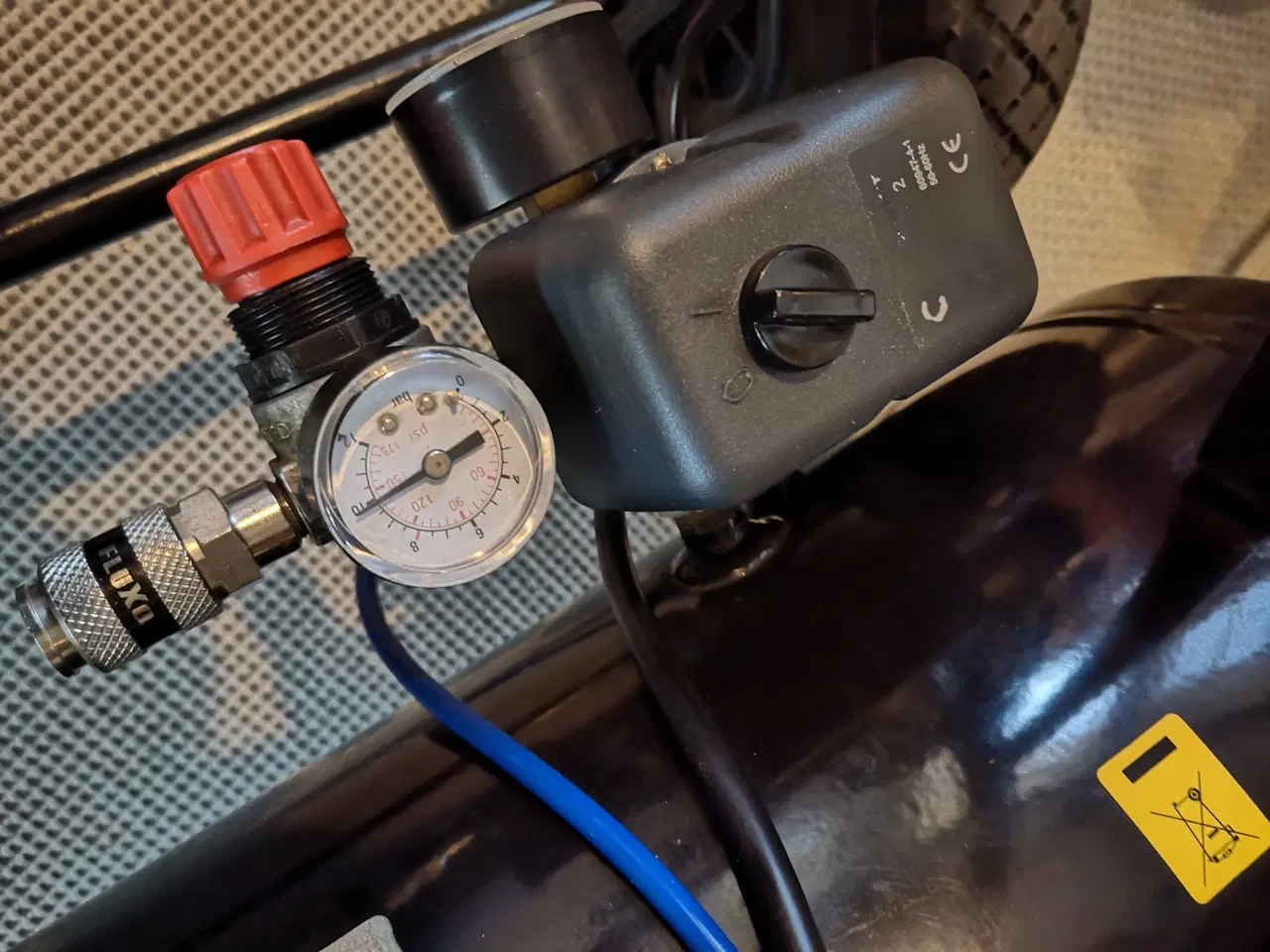 Billede 7 - Tjep Kompressor, 25/240-2, Med 20 m slange,25 l ,1