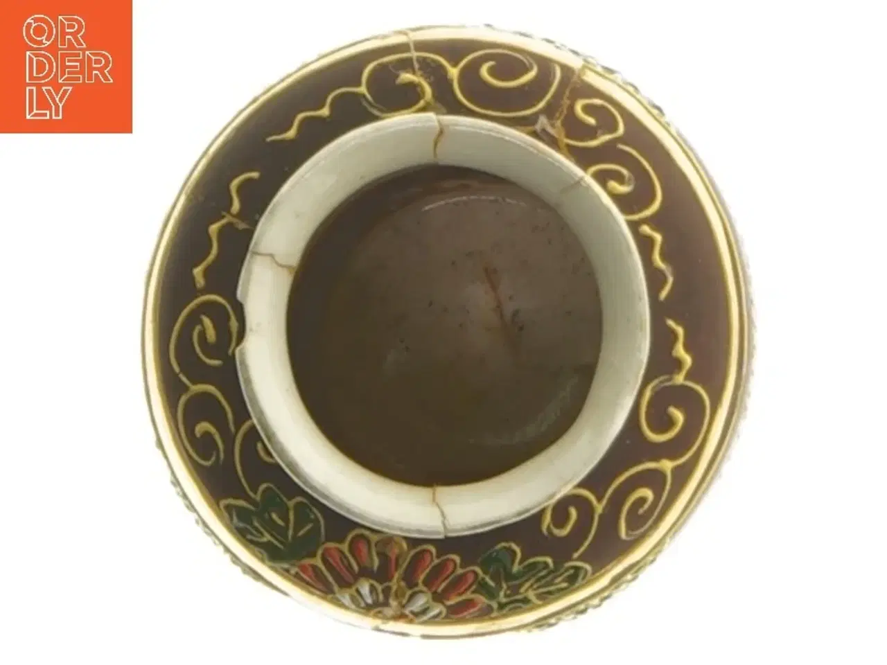 Billede 4 - Dekorativ vase med figurer (str. 9 cm)