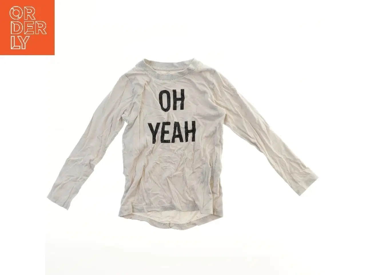 Billede 1 - Langærmet bluse med tekst fra Name It (str. 128)