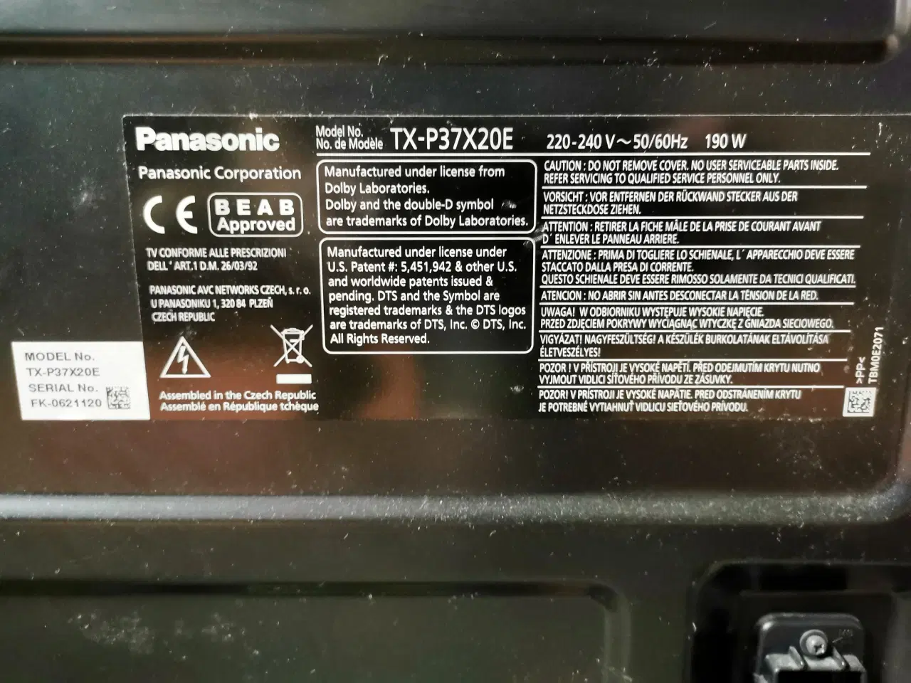 Billede 5 - Panasonic Viera 37"