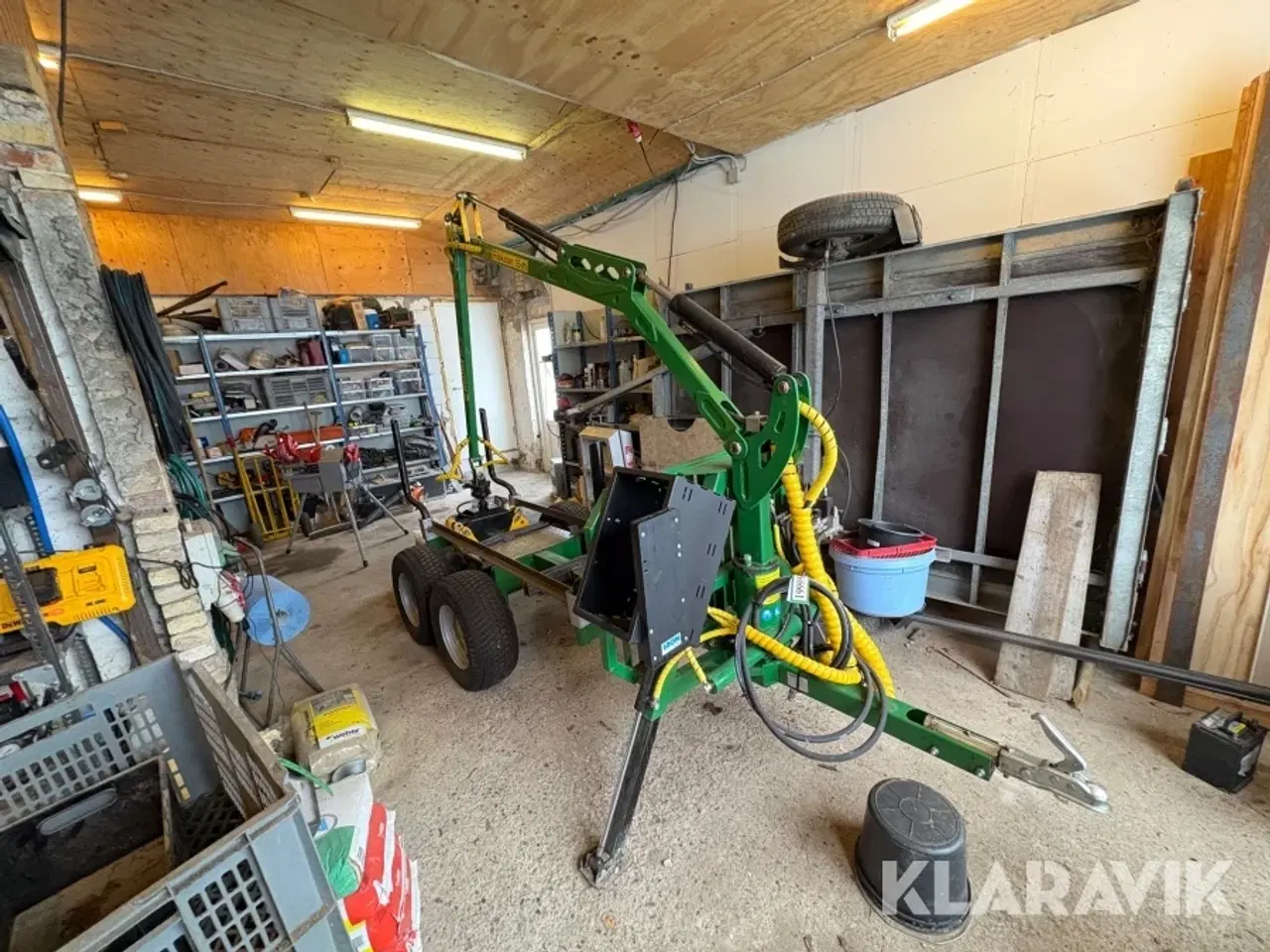 Billede 2 - Udkørselsvogn med kran og grab Kellfri 21-SV20