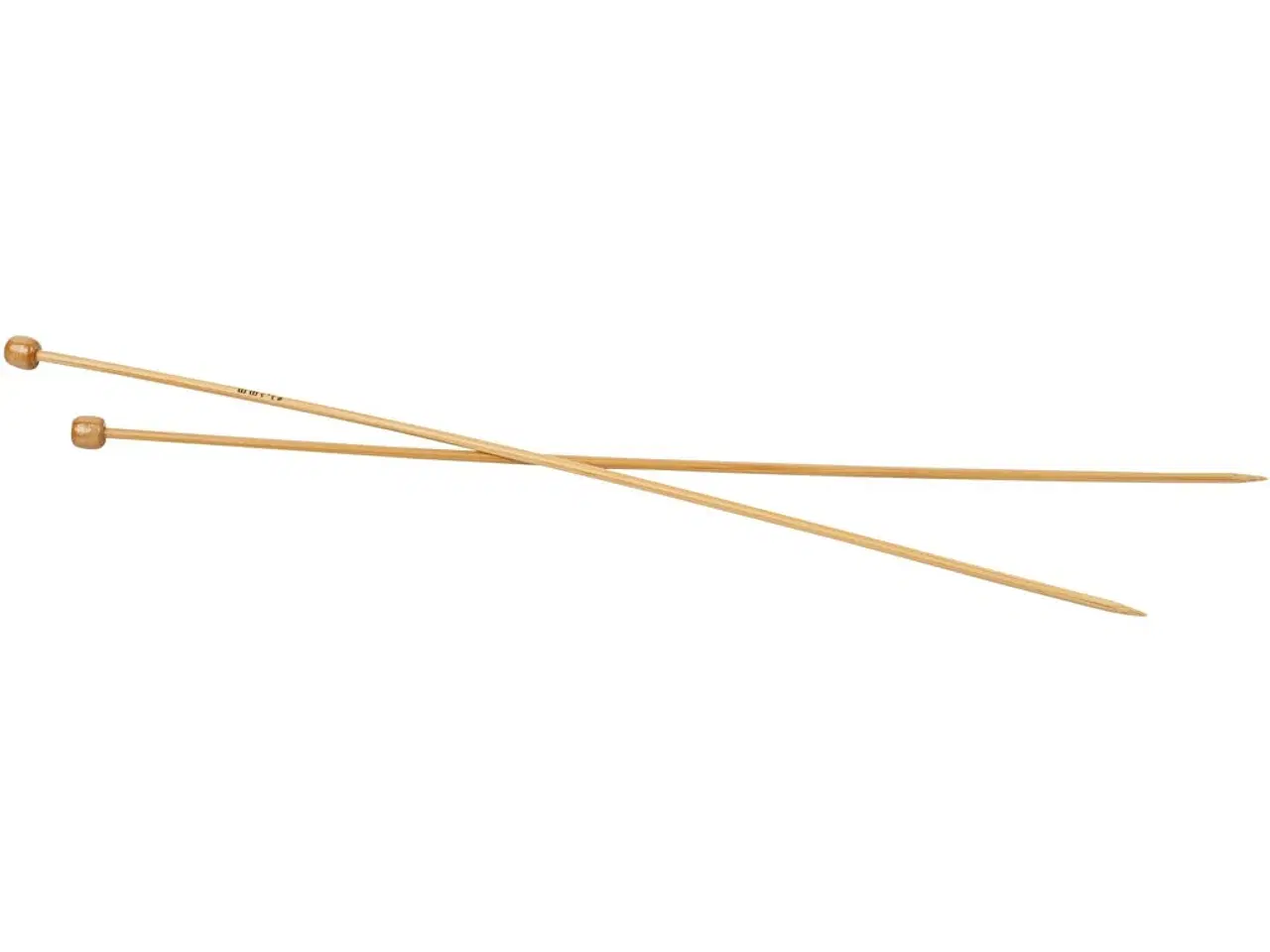 Billede 1 - Bambus Strikkepinde 35 cm, 3,5 mm - 1 par