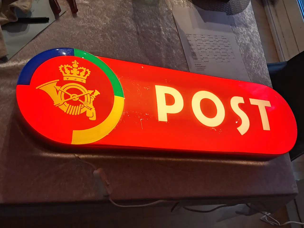 Billede 3 - Post lysskilt