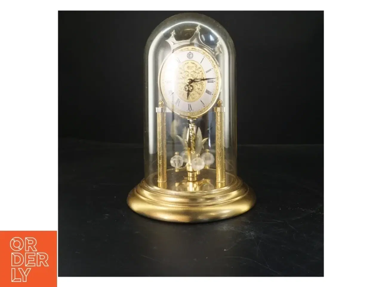 Billede 1 - Glasurk Clock under Dome (str. 30 cm)