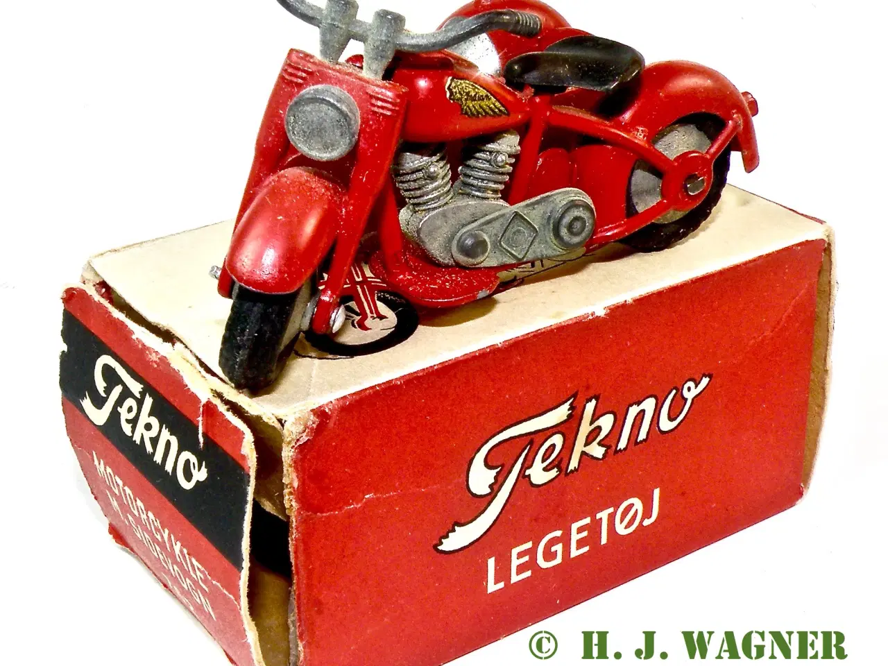 Billede 1 - TEKNO - Indian MC. med sidevogn og original box