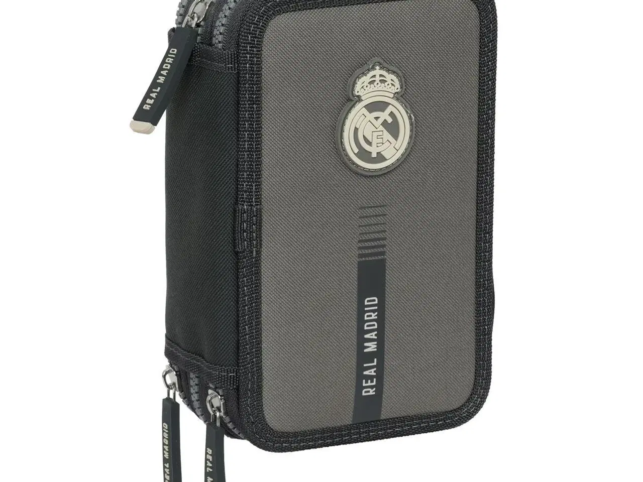 Billede 1 - Penalhus Real Madrid C.F. - grå, 37 dele (12,5 × 19,5 × 5,5 cm)