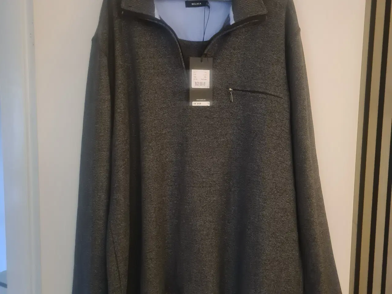 Billede 2 - Belika herretrøje med lynlås 