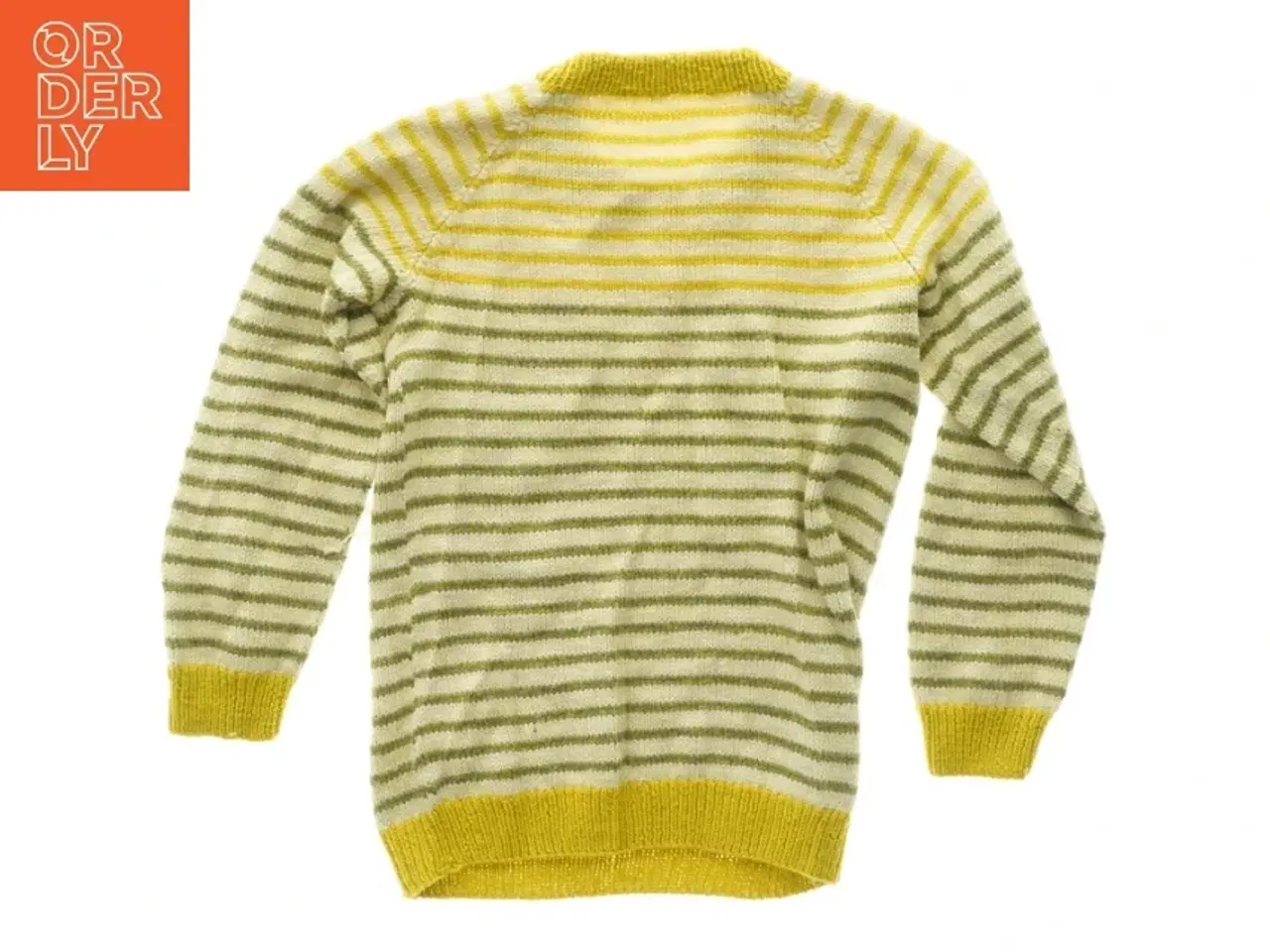 Billede 2 - Stribet strikket sweater (str. 31 x 46 cm ærme 34 cm)