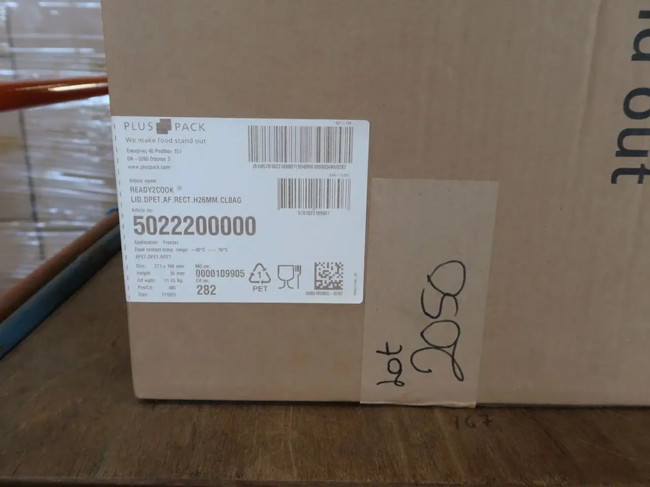 Billede 8 - 2 kasser (400 pr. stk.) Låg til madbakker  109905