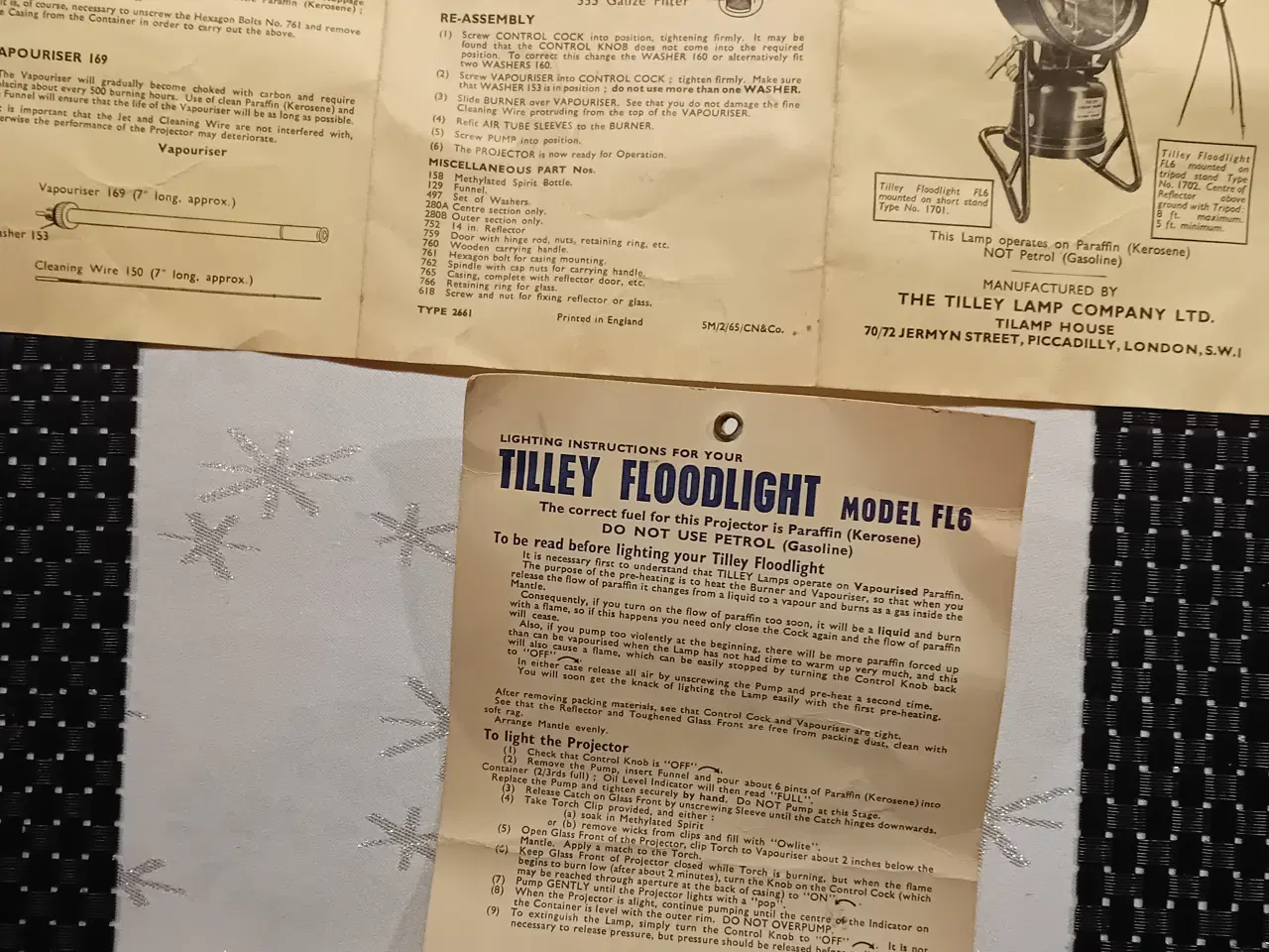 Billede 1 - Tilley Floodlight retro lampe fra 40'erne