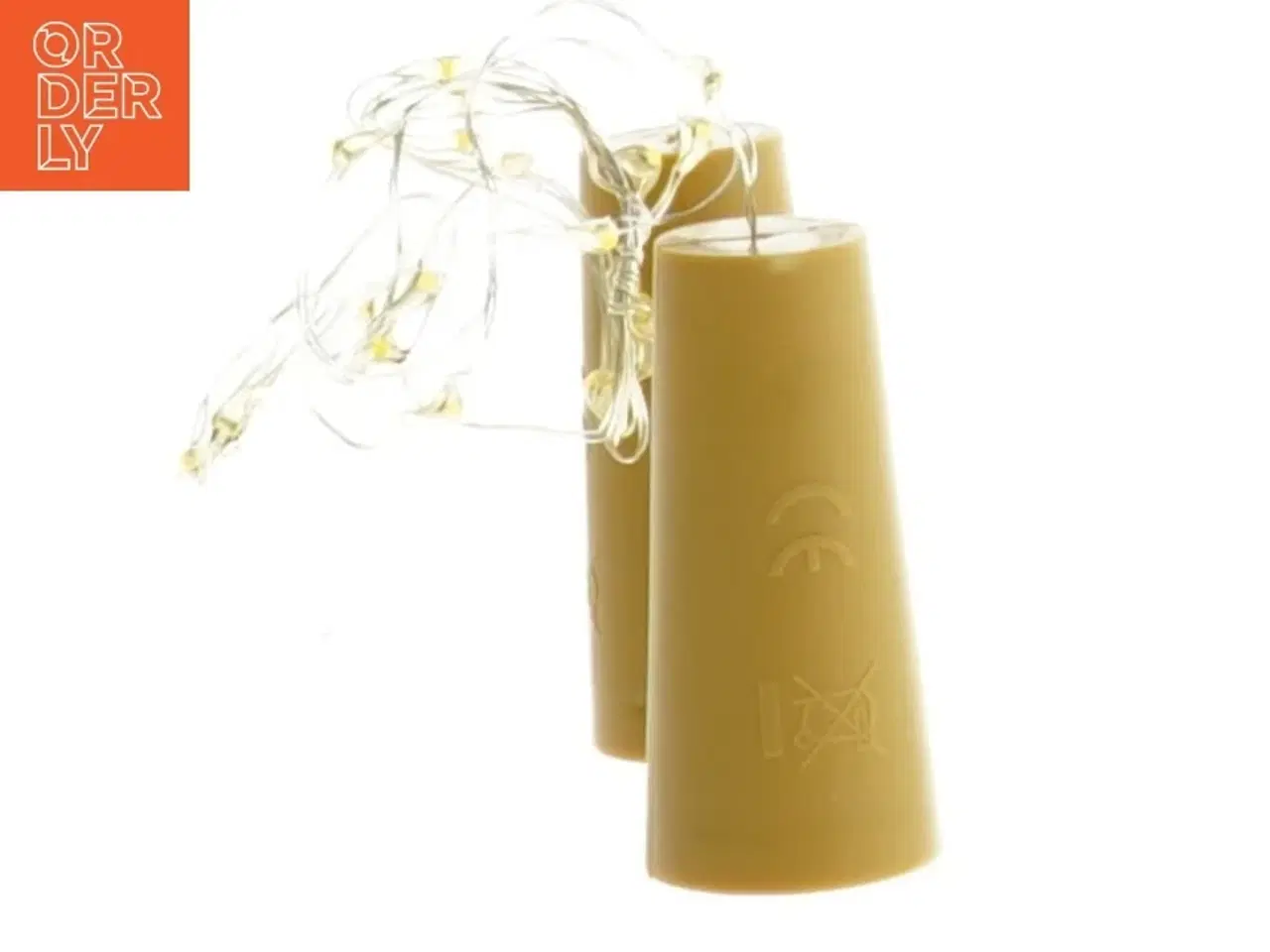 Billede 2 - LED lystråd med batterikasse (str. 5 cm. 2 stykker)