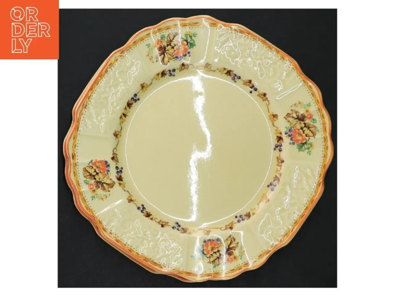 Billede 3 - Vintage porcelæns desserttallerkener (str. Ø. 17 cm)