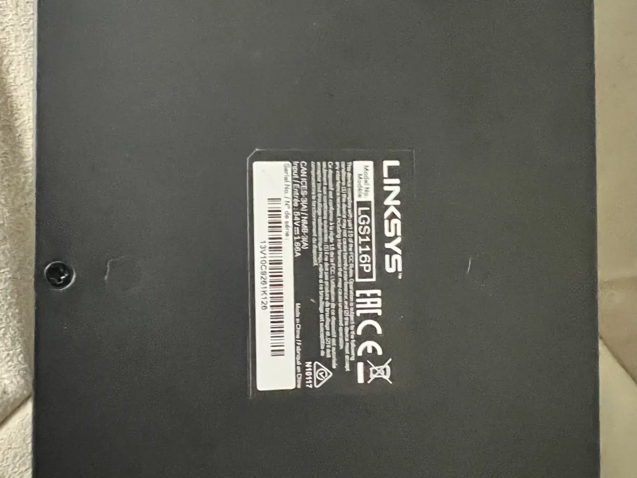 Billede 2 - Switch LINKSYS Switch model LGS116P