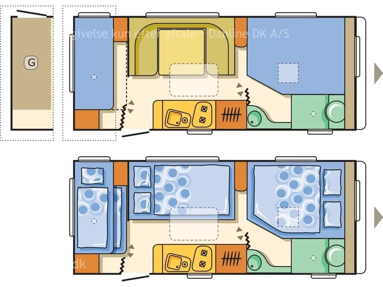 Billede 17 - 2009 - Adria Adora 563 TK   Fin køjevogn med masser af plads til familien fra Hinshøj Caravan.