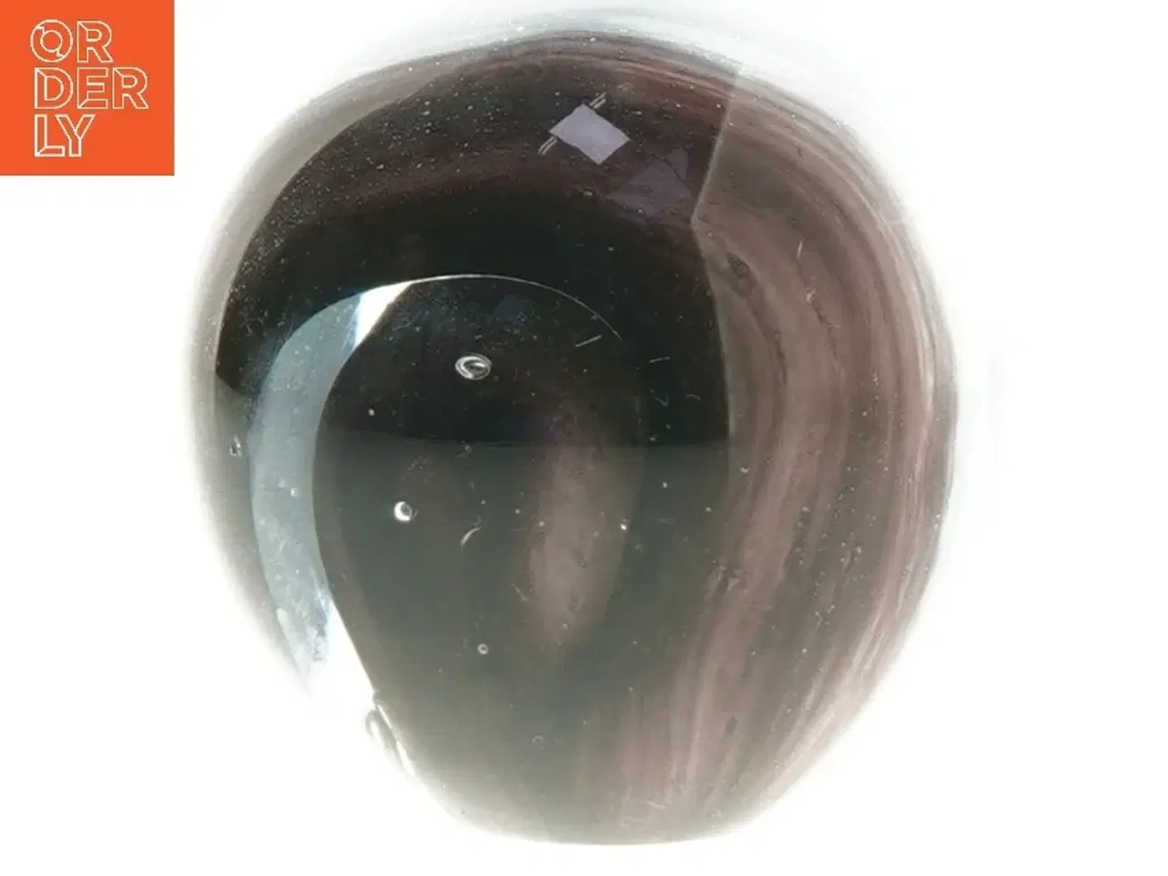 Billede 2 - Tung marmor - Glaskugle dekoration fra Bahne (str. Ø 10 cm)