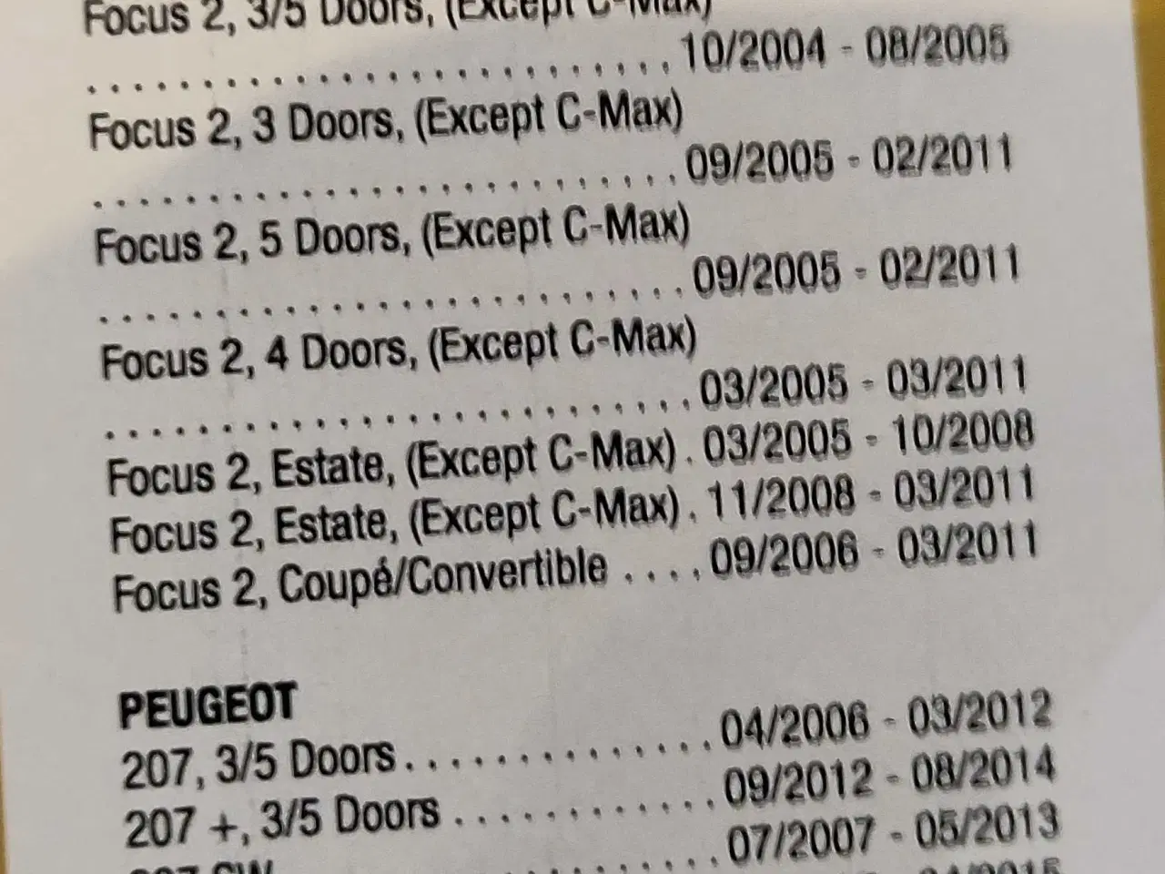 Billede 1 - Vinduesviskere sæt til Ford og Peugeot