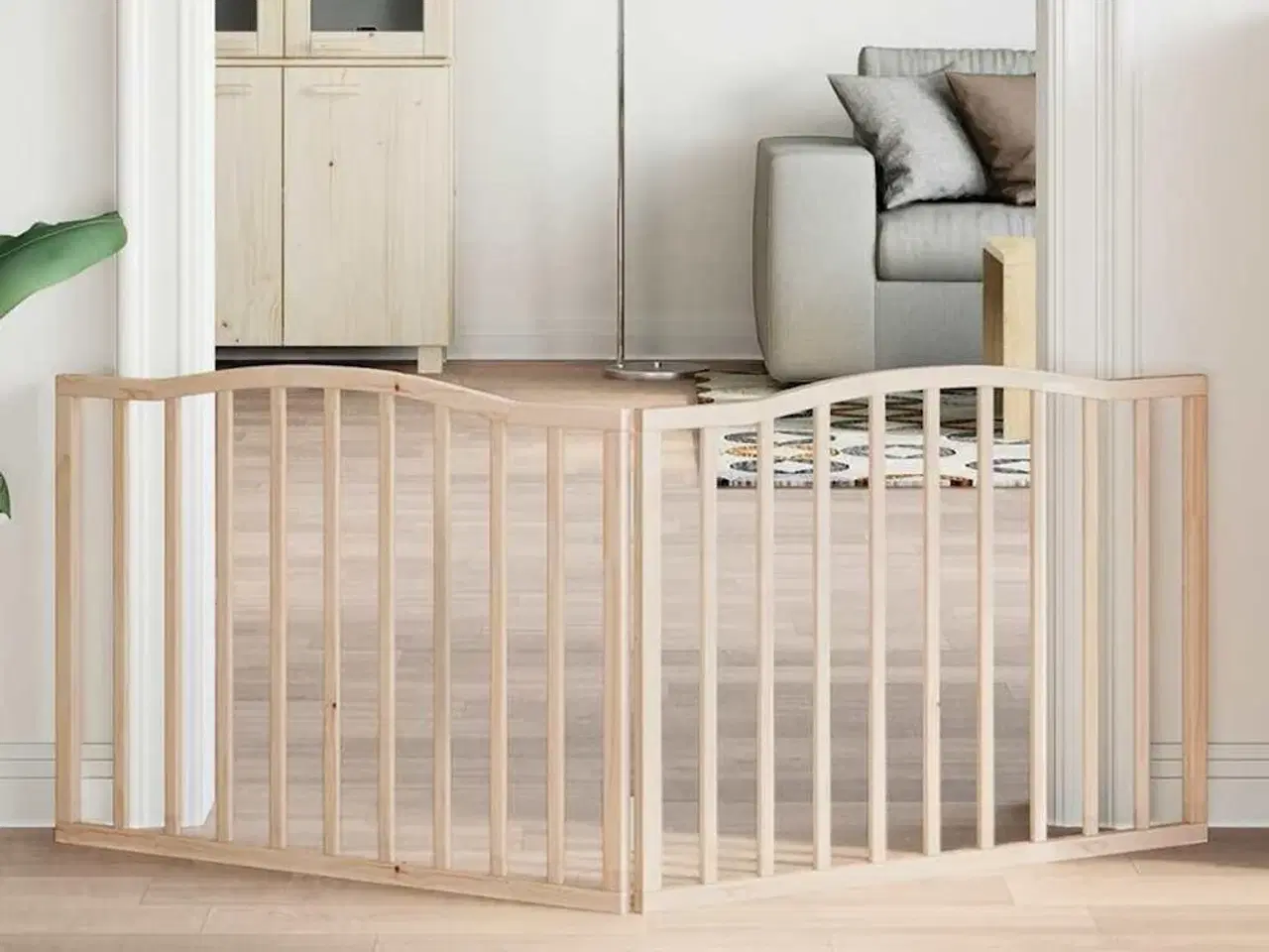 Billede 1 - Hundelåge 2 paneler 160 cm poppeltræ