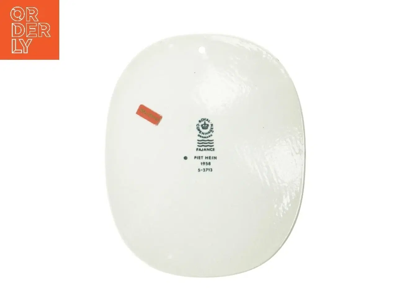 Billede 2 - Piet Hein keramisk platte fra Royal Copenhagen (str. 16,5x14 cm)