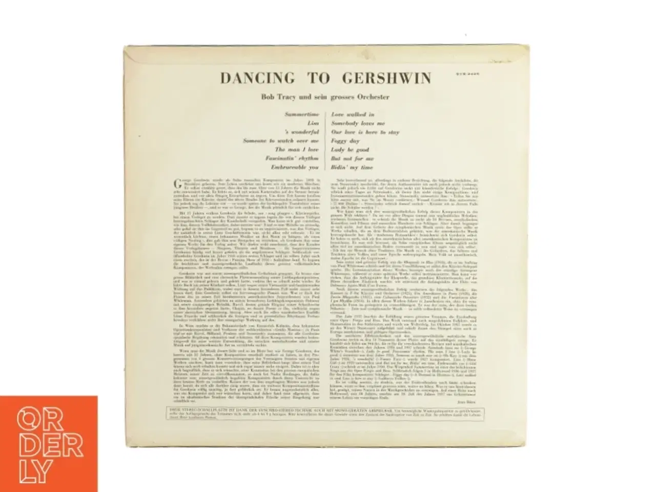 Billede 2 - Dancing to Gershwin Vinylplader
