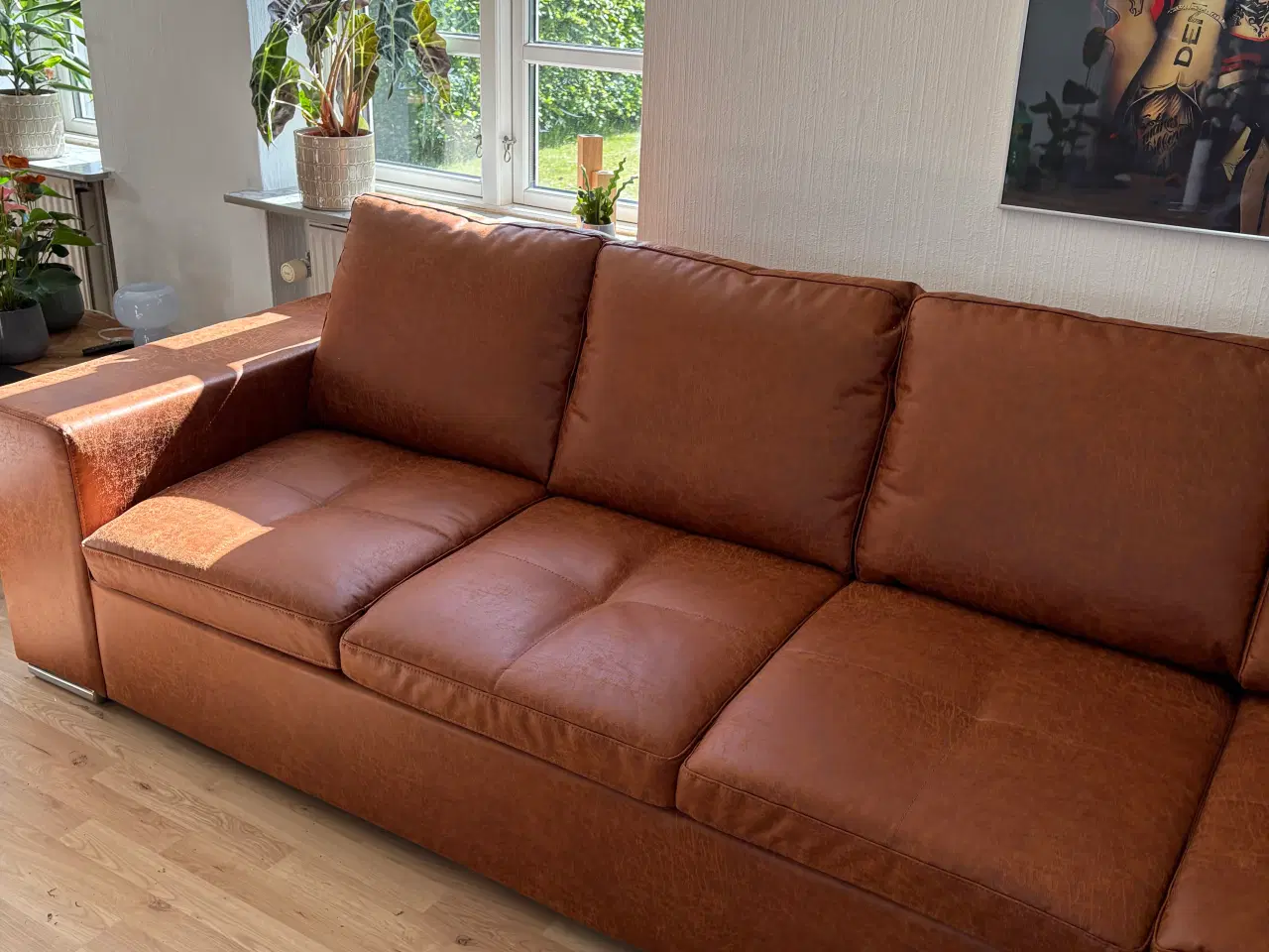 Billede 2 - Læder Hjørnesofa 