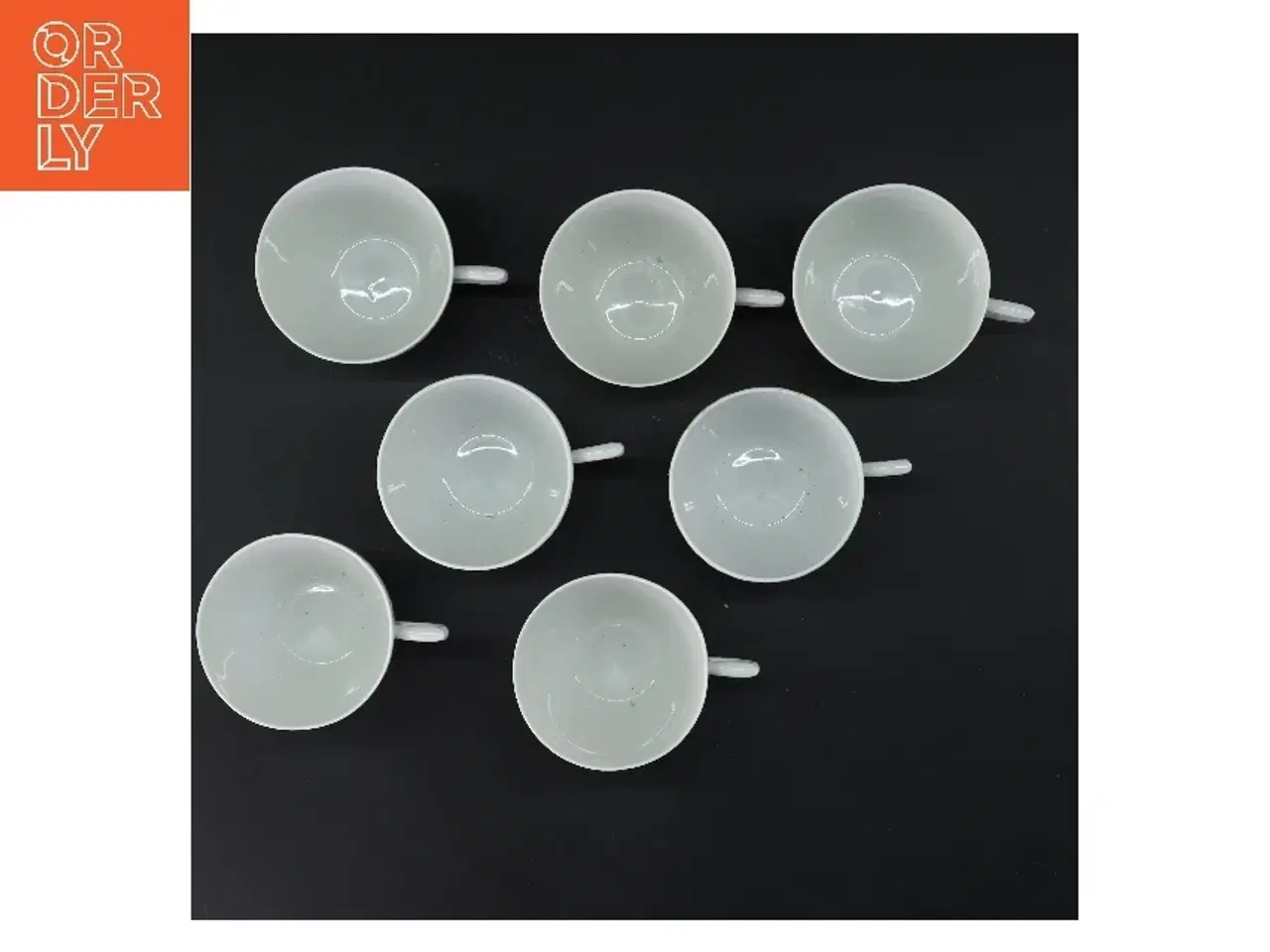 Billede 2 - Royal Copenhagen Hvid Riflet kopper 7 stk Ø8 cm fra Royal Copenhagen (str. 7 stk Ø 8 cm længde 7 cm)