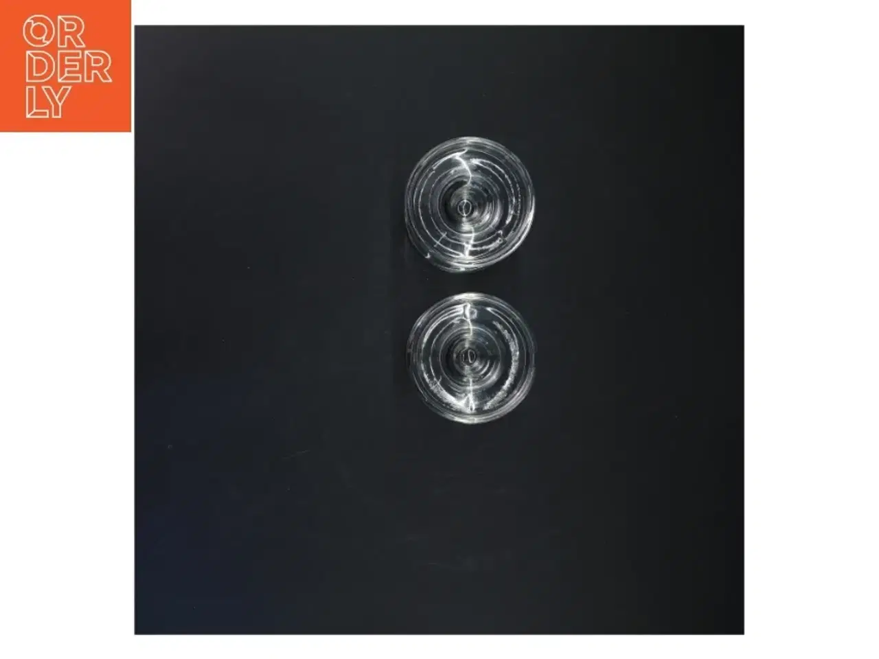 Billede 3 - Glas lysestager, 2 styk (str. 8 cm. 2 styk)