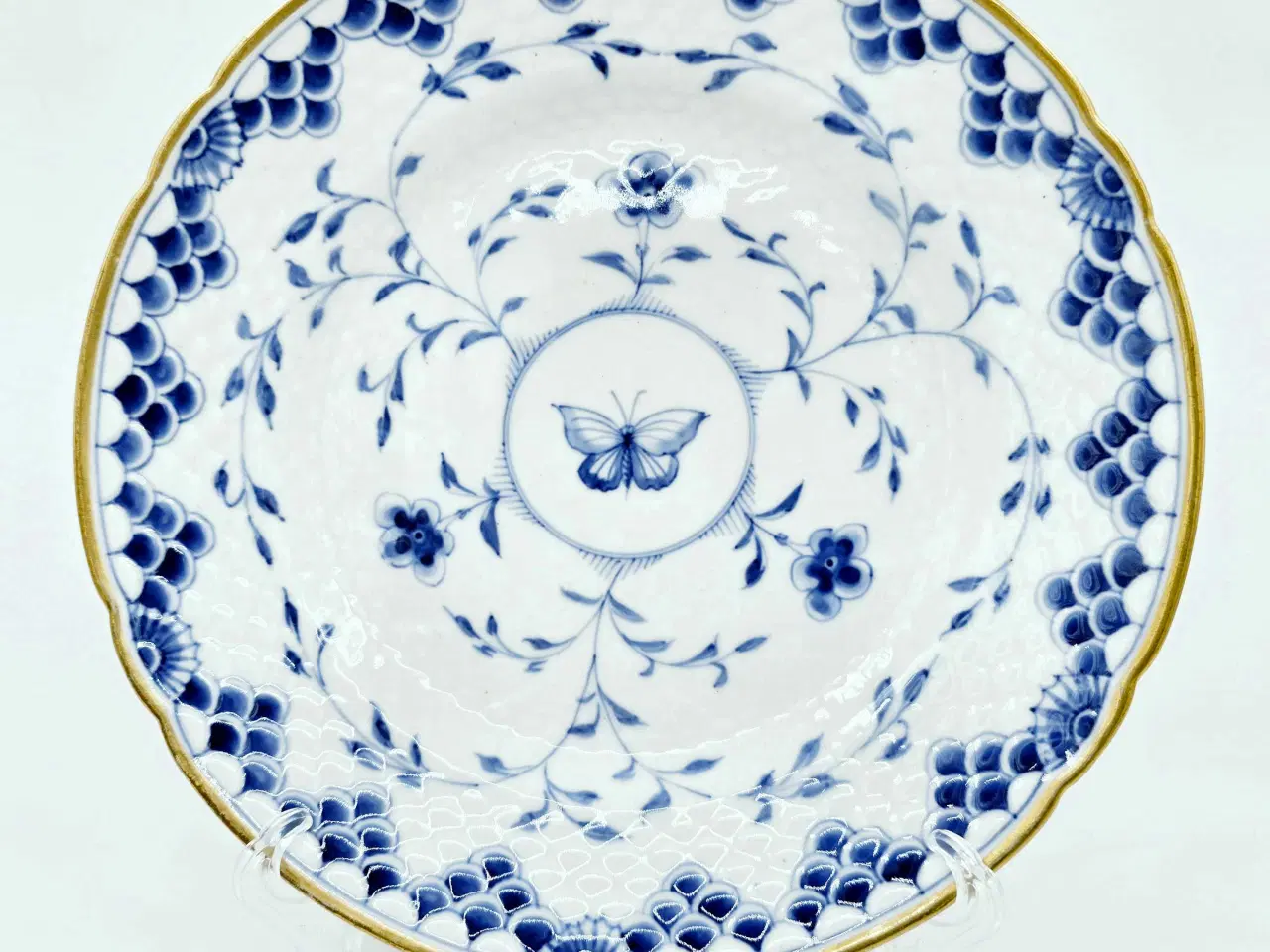 Billede 6 - Dickens Sommerfugl Frokosttallerken Porcelæn 