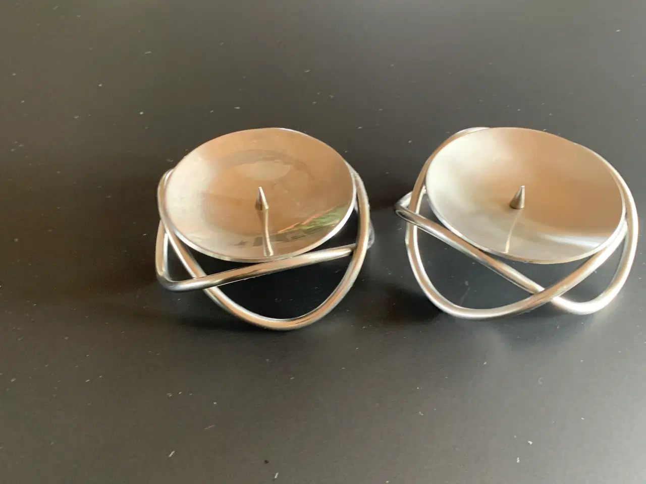Billede 2 - 2 Georg Jensen lysestager, stål