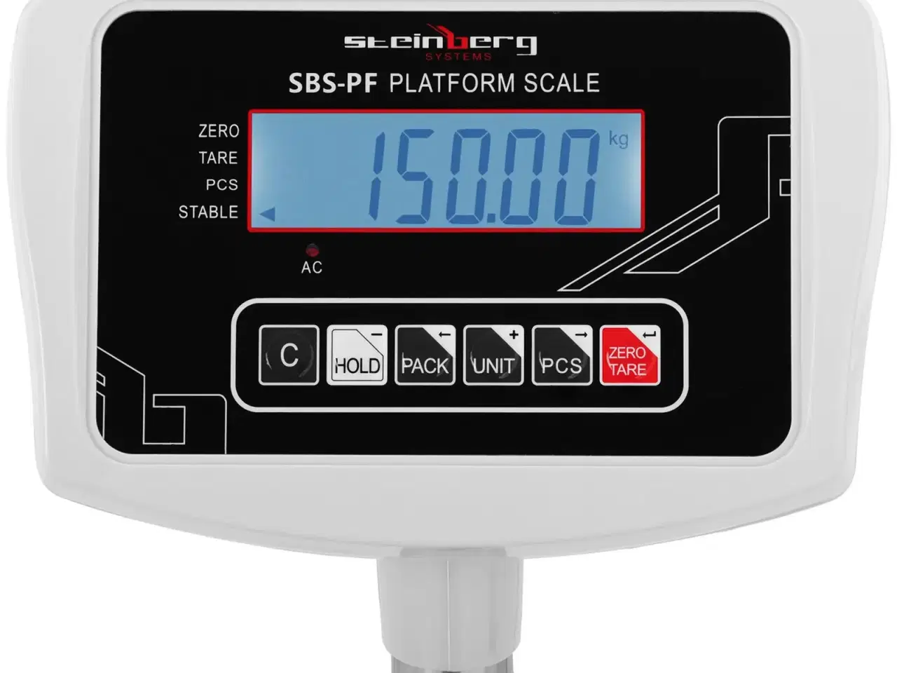 Billede 2 - Industrivægt – 150 kg / 0,05 kg – LCD