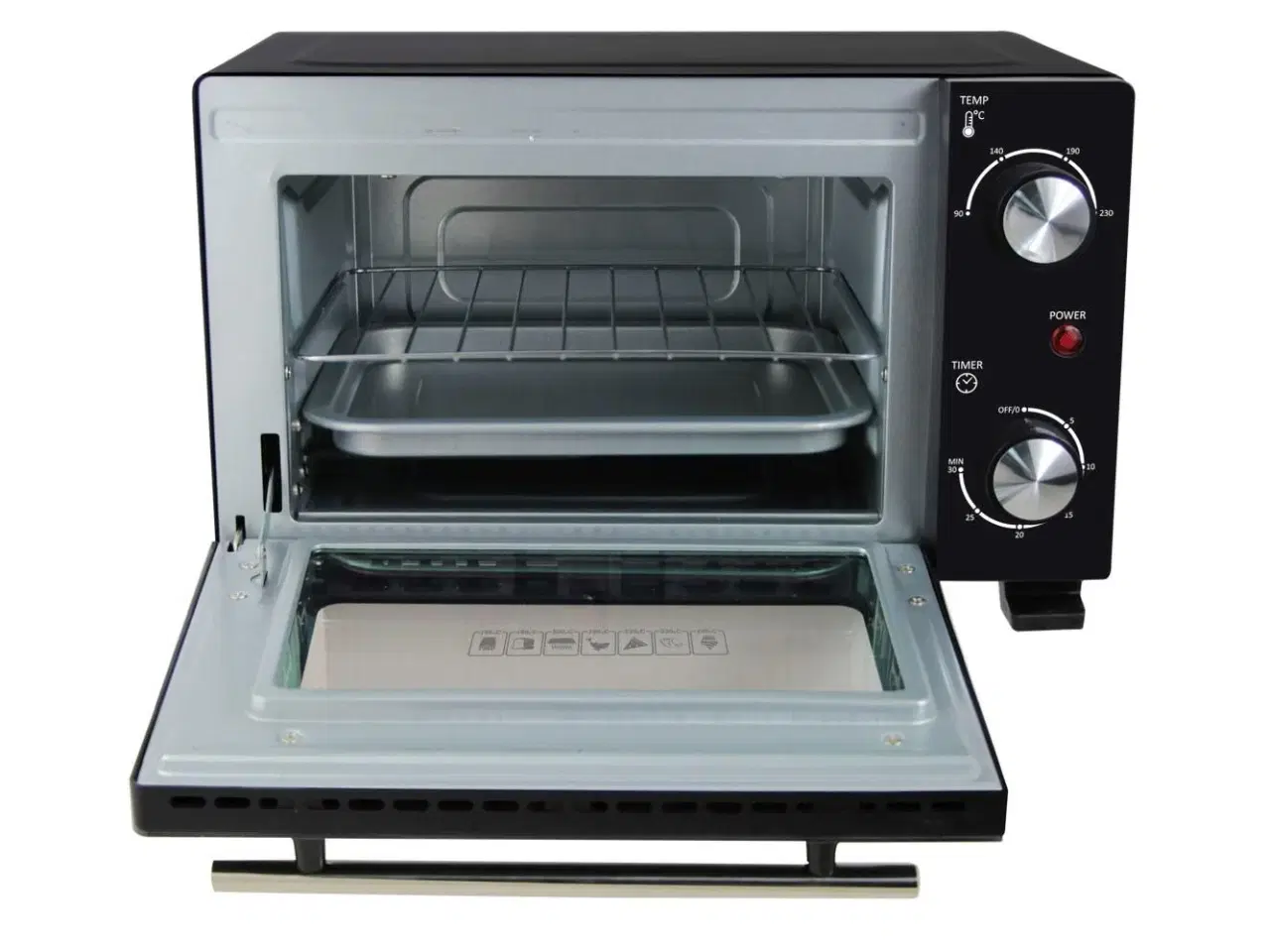 Billede 5 - Miniovn Esperanza 10 l – 800 W, sort