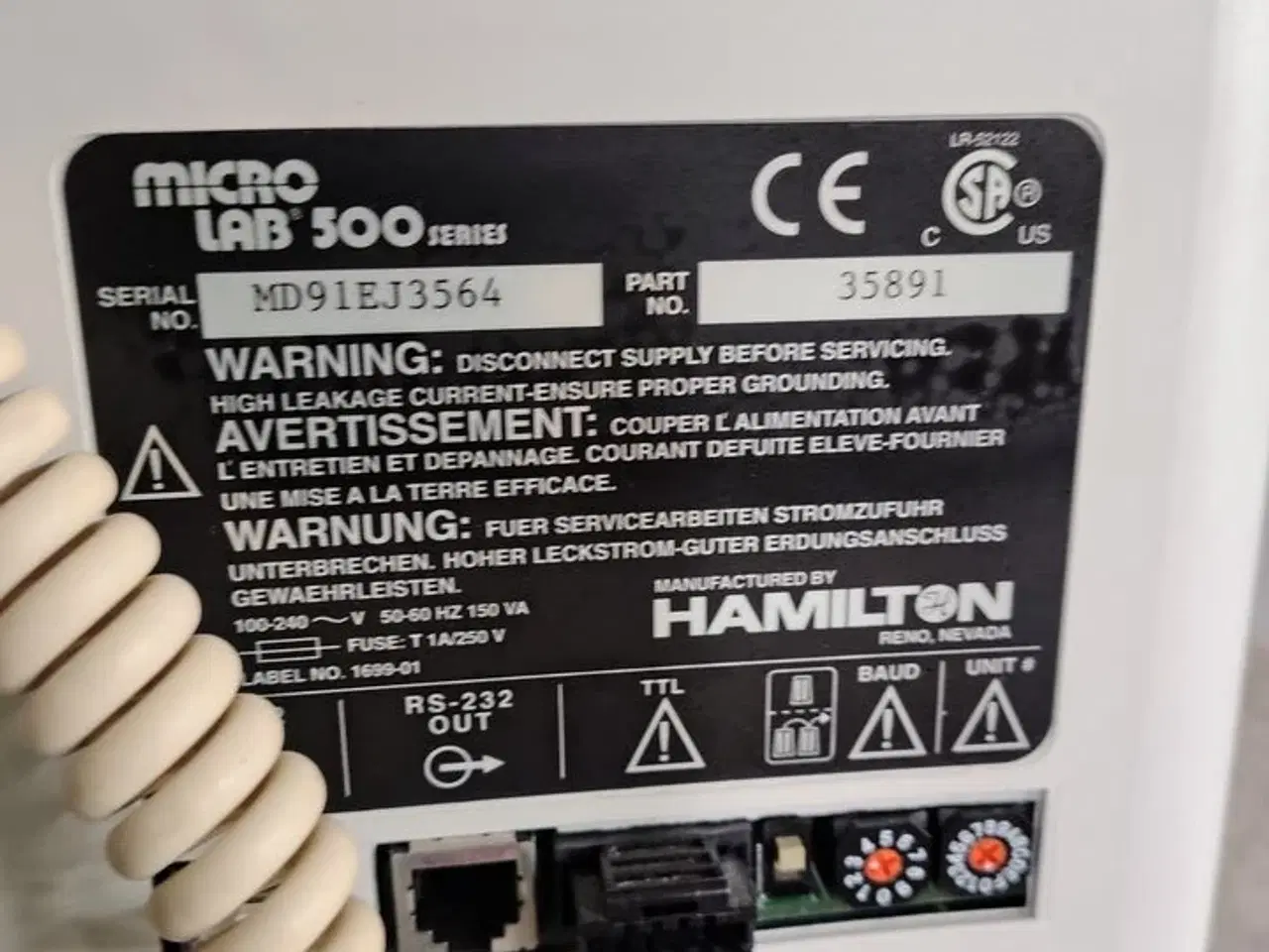 Billede 5 - Syringe system HAMILTON Microlab 500