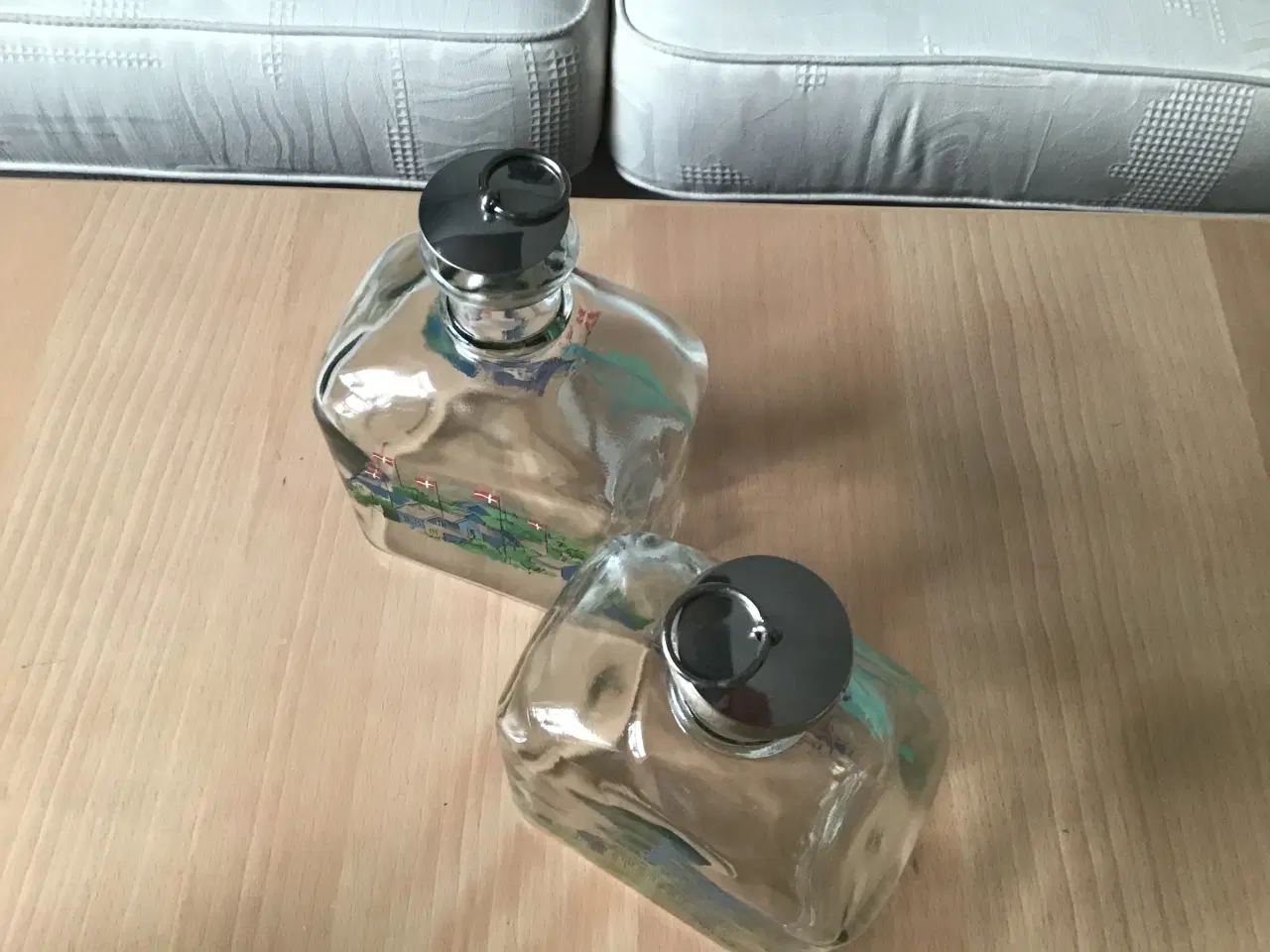 Billede 3 - Holmegaard snapseflasker. Prisen er for 2 stk