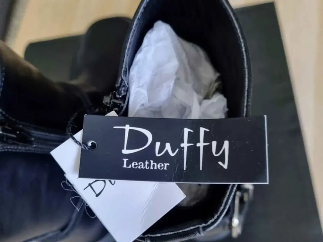 Billede 5 - Duffy 71-62801 Bikerstøvler i sort læder