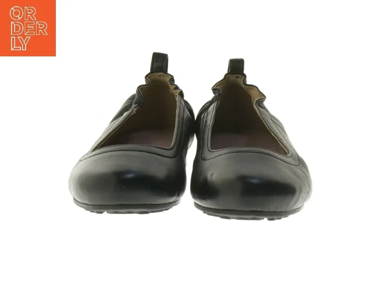 Billede 4 - Roccamore Sort ballerina sko i kalveskind størrelse 36 fra Roccamore (str. 36 )