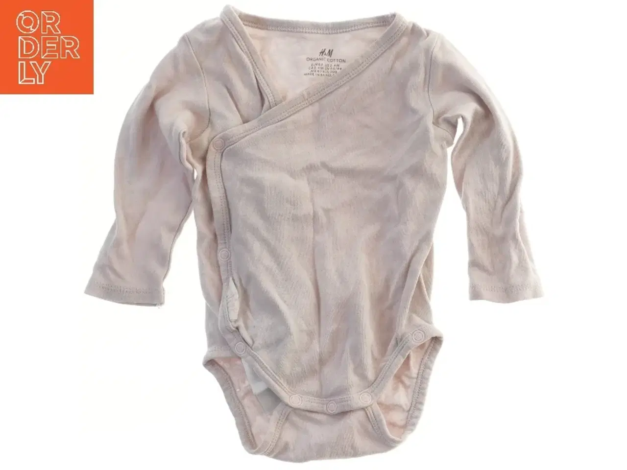 Billede 1 - Langærmet bodystocking til baby fra H&M (str. 62)