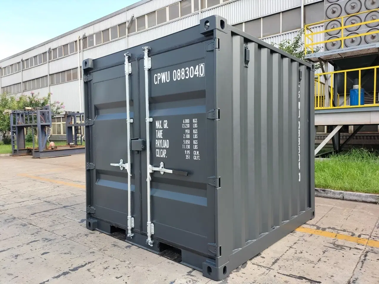 Billede 3 - 8'fods container i Aarhus i RAL 7021