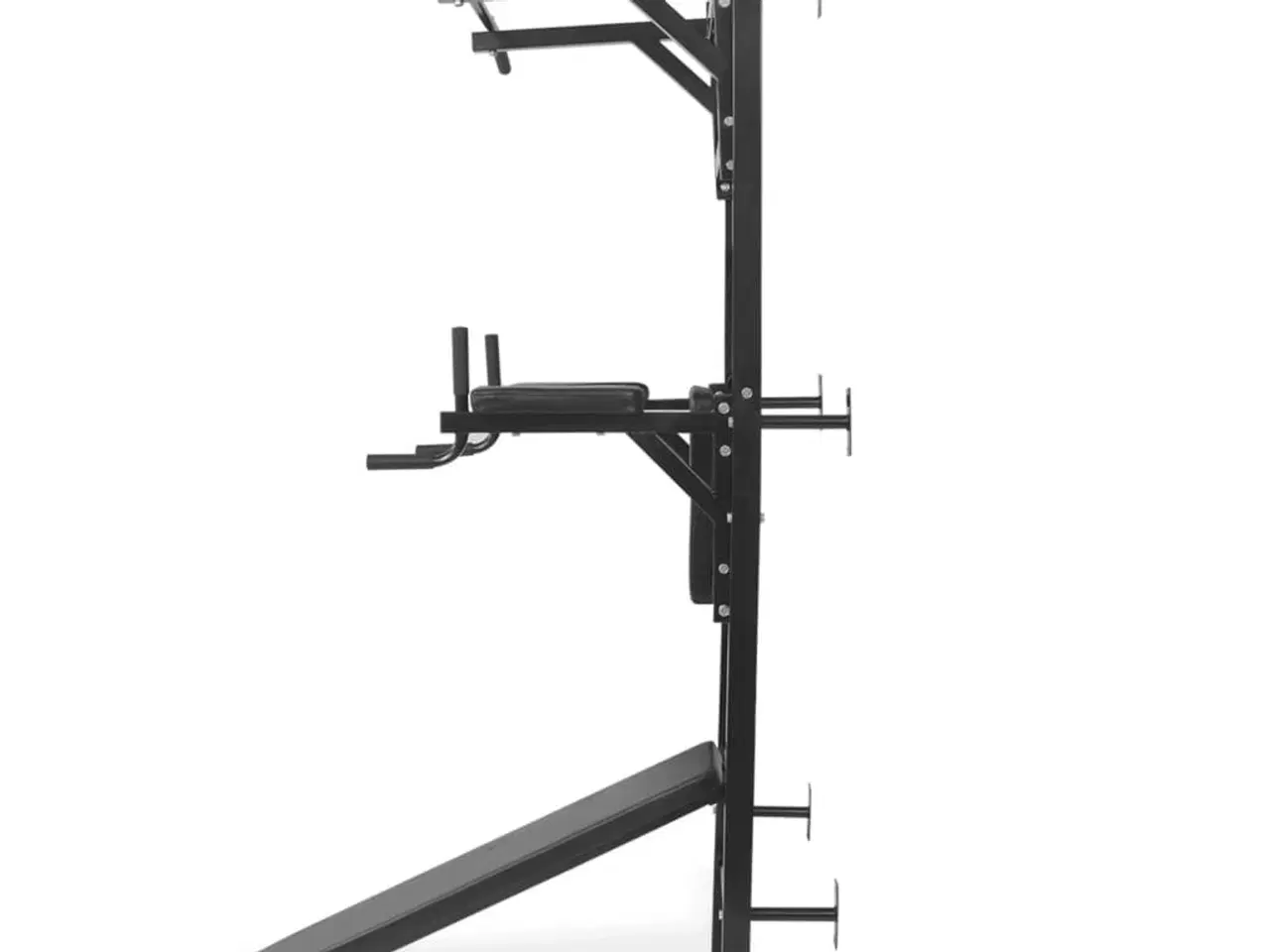Billede 2 - Vægmonteret multifunktionel fitness-styrketårn sort
