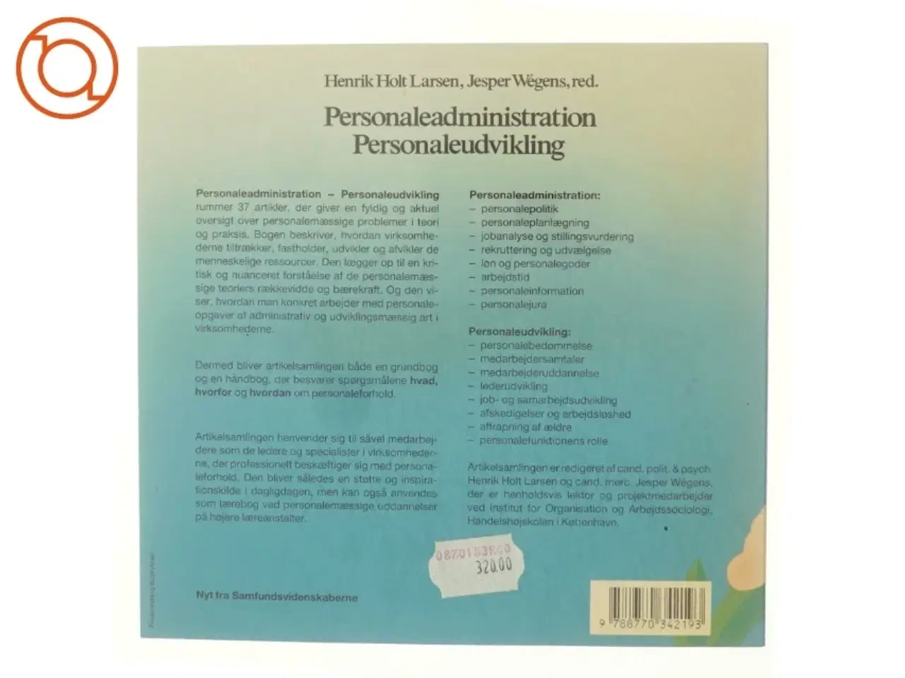 Billede 3 - Personaleadministration personaleudvikling af Henrik Holt Larsen
