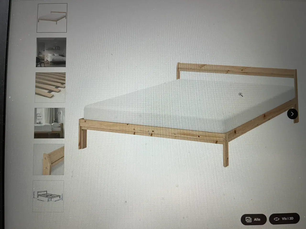Billede 2 - Seng 140x200 fra Ikea