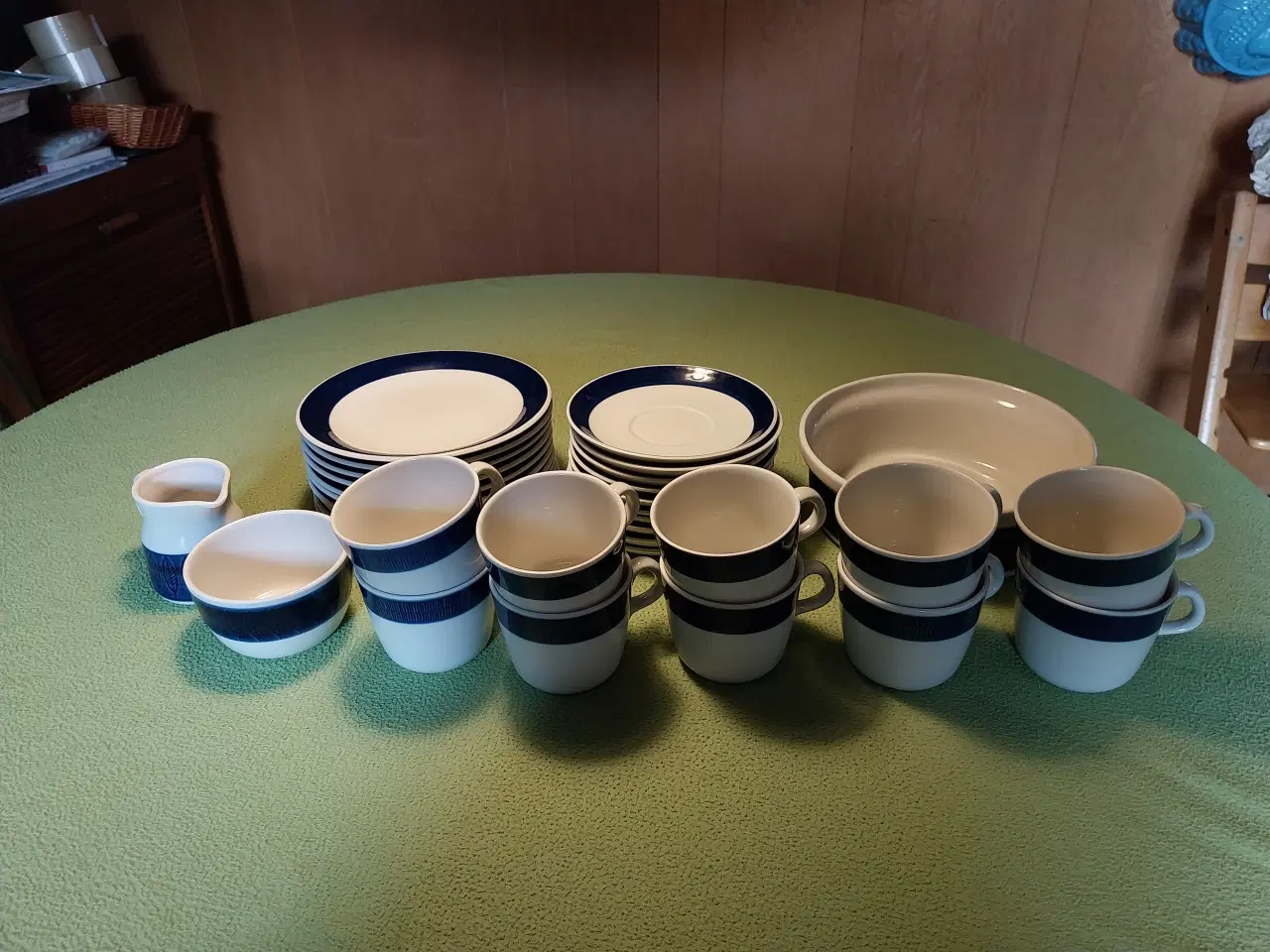 Billede 1 - Blå Koka kopper,skål,kaffekande,mælkekande m.m.