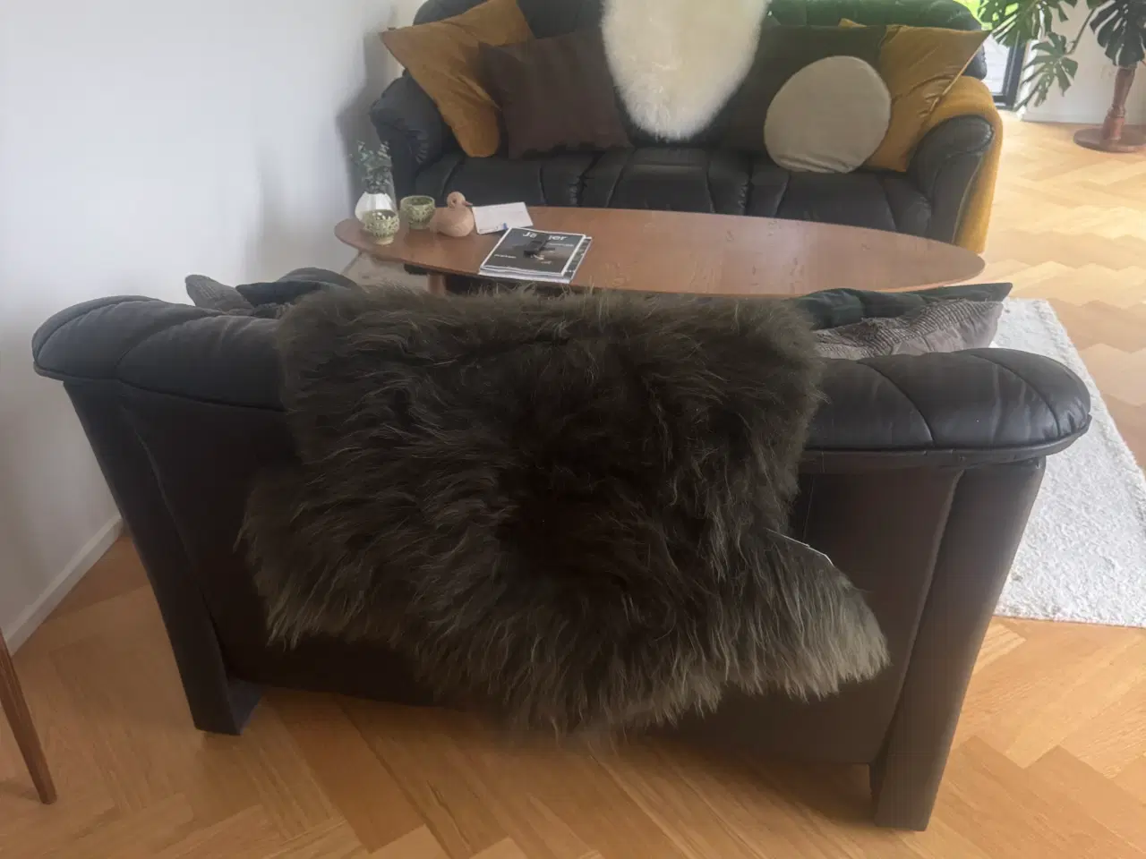 Billede 8 - 2 og 3 Pers. Lædersofa 