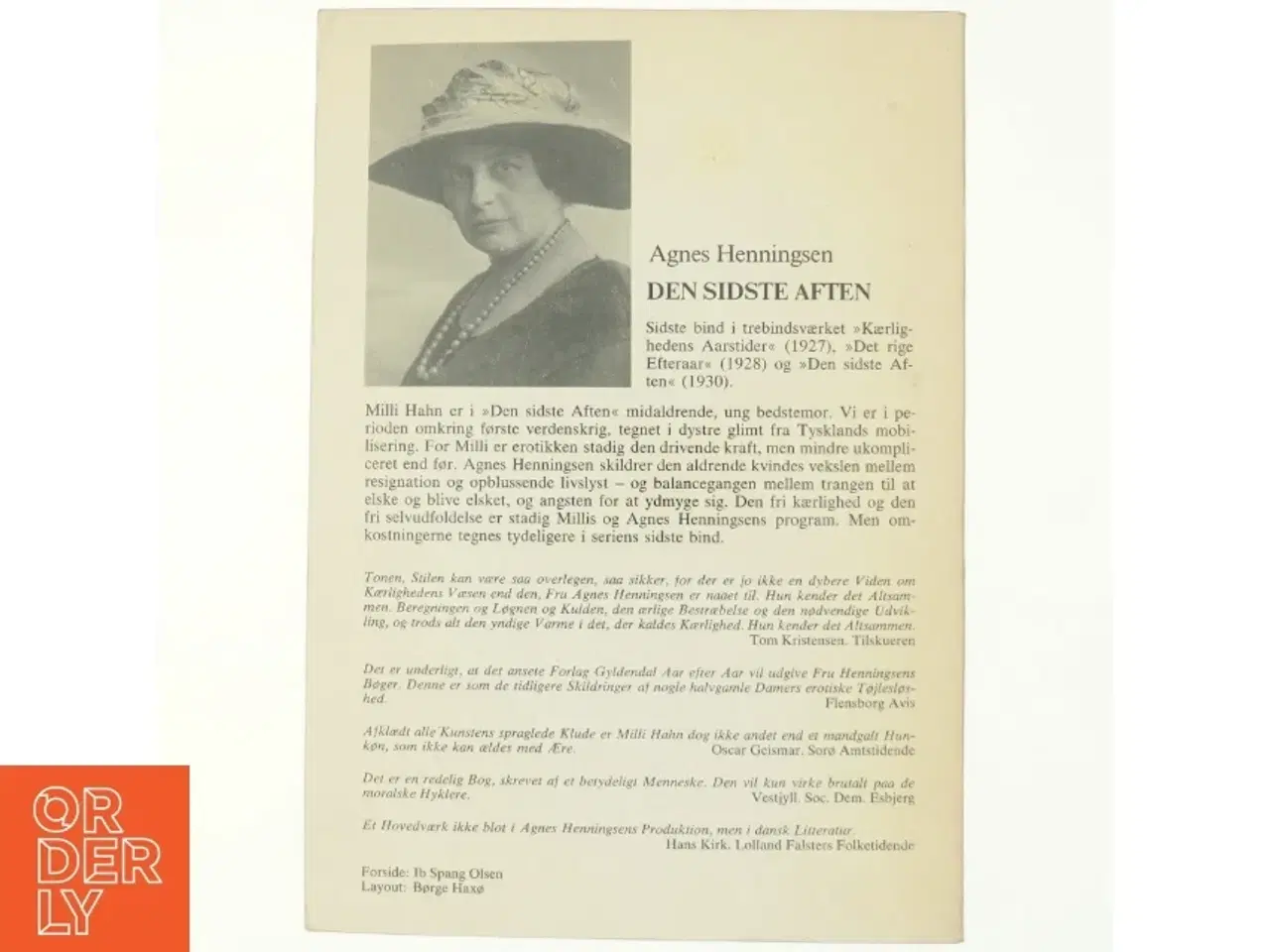 Billede 3 - Den sidste aften af Agnes Henningsen (bog)