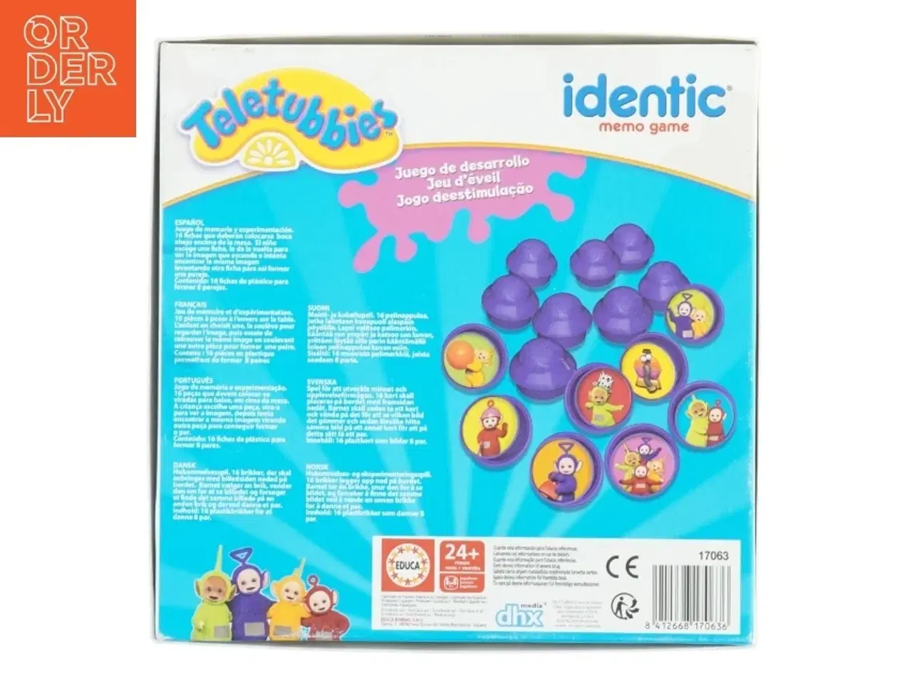 Billede 6 - Teletubbies Identisk Hukommelsesspil fra Educa (str. 25x25 cm)